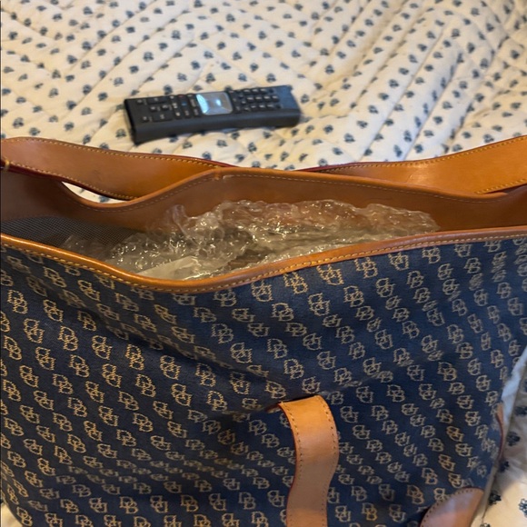 Dooney & Bourke Navy Blue Tote - Picture 16 of 16